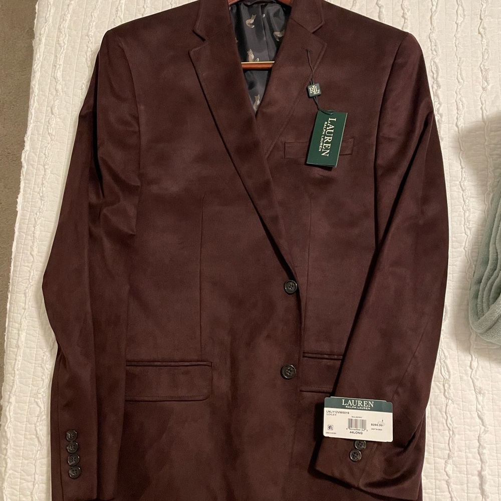 Ralph Lauren burgundy mens sport coat